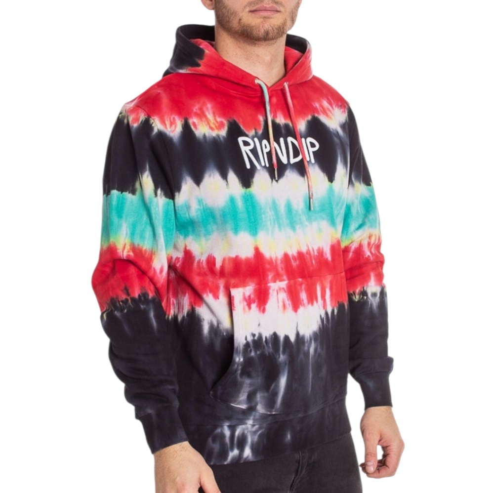 Ripndip Rubber Logo Hoodie‎ Tie Dye Men's Large Casual
